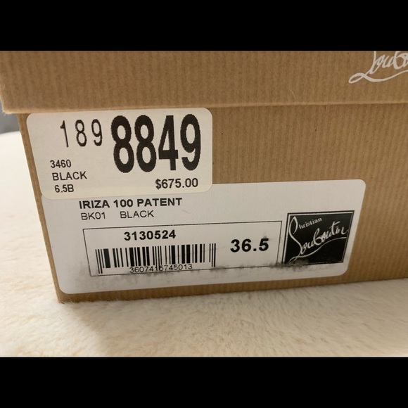 Christian Louboutin 100mm Iriza Black Patent Pump - Picture 7 of 7